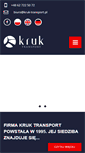 Mobile Screenshot of kruk-transport.pl